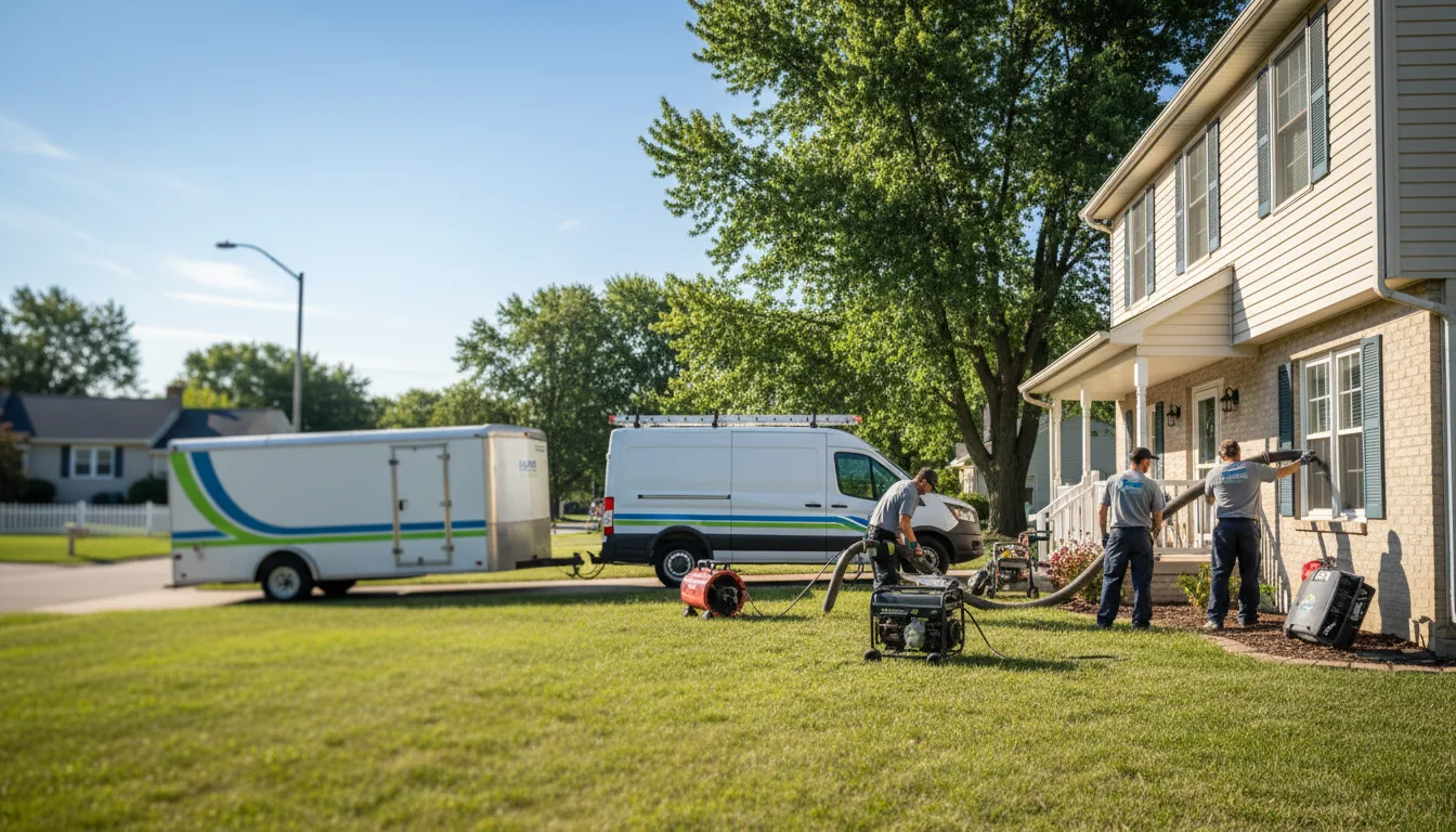 Flooded Basement Restoration And Cleanup With Repair in Rapids City, IL near me